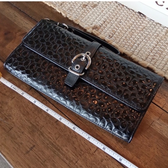 Coach black wristlet. EUC - Picture 3 of 6